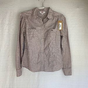 ROPER Women's Size Medium Red Cotton Long Sleeve Button Down Shirt #346